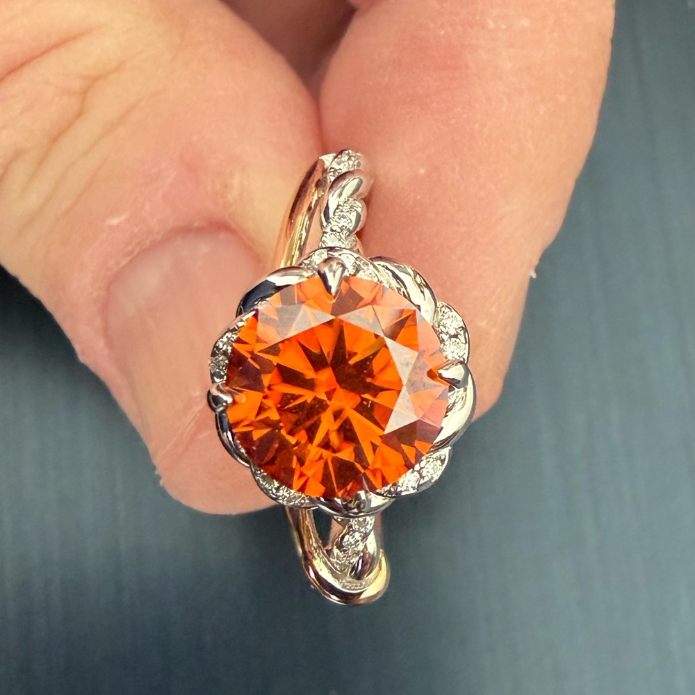 Moissanite Ring 3 ct Size 9